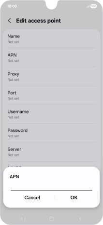 Key in live.vodafone.com and press OK. Key in live.vodafone.com and press OK.