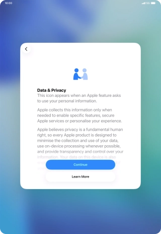 Press Continue. Press Continue.
