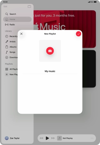 Press the confirm icon. Press the confirm icon.
