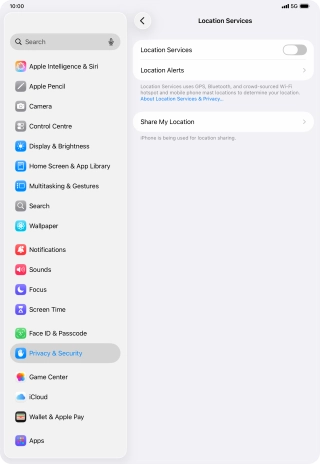 Press the indicator next to Press the indicator next to