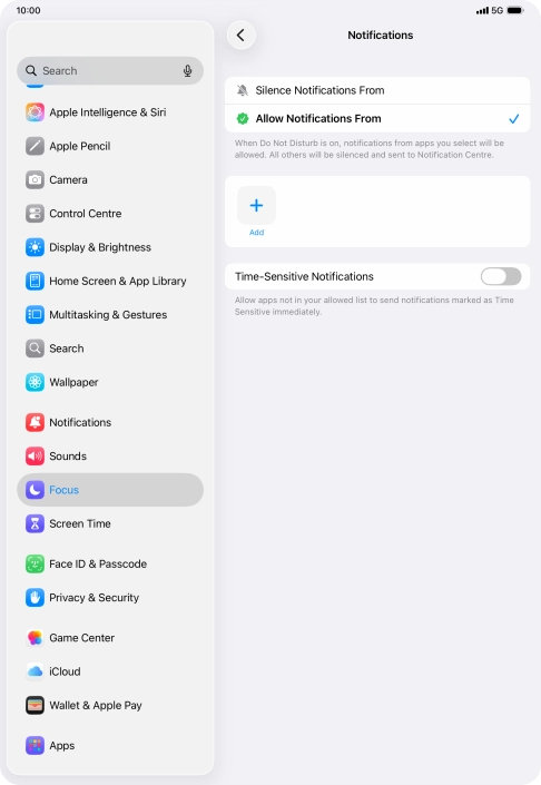 Press the indicator next to Press the indicator next to