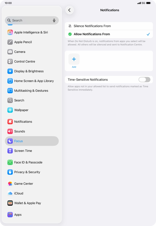 Press the indicator next to Press the indicator next to