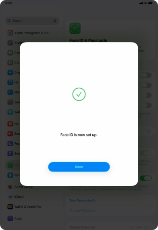Press Done. If you haven't previously selected a lock code, key in a code of your own choice twice. Press Done. If you haven't previously selected a lock code, key in a code of your own choice twice.