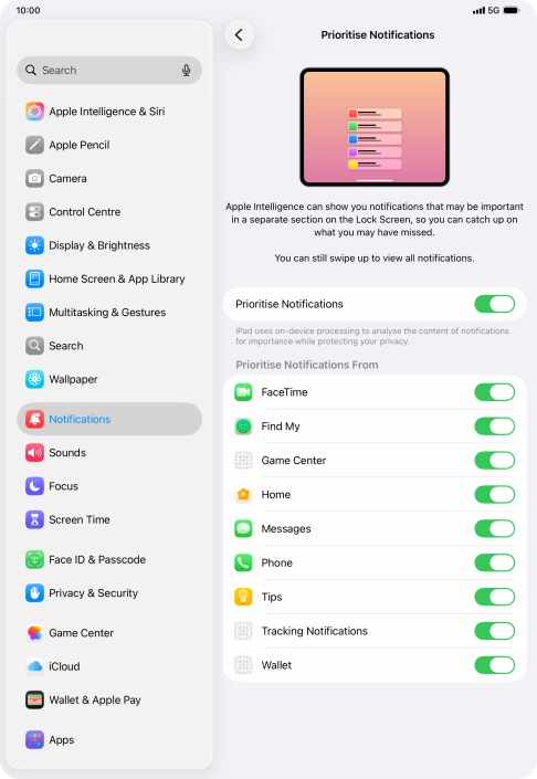 Press the indicator next to Press the indicator next to
