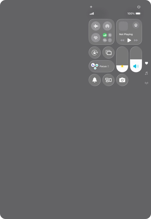 Press the sound mode icon to turn silent mode on or off. Press the sound mode icon to turn silent mode on or off.