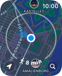 Press the search icon. Press the search icon.