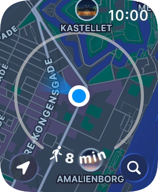 Press the search icon. Press the search icon.