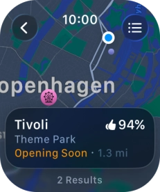 Press the required destination. Press the required destination.