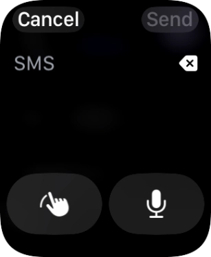 Press the microphone icon and record the message. Press the microphone icon and record the message.