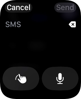 Press the microphone icon and record the message. Press the microphone icon and record the message.