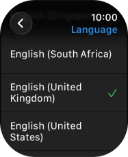 Press the required language. Press the required language.