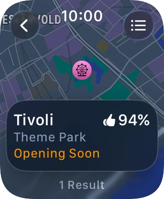 Press the required destination. Press the required destination.