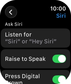 Press Listen for. Press Listen for.