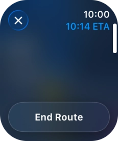 Press End Route. Press End Route.