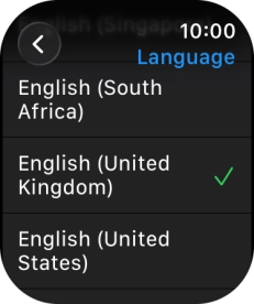 Press the required language. Press the required language.