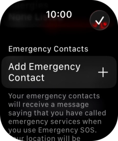 Press Add Emergency Contact and follow the instructions on the screen to key in your emergency info and emergency contacts. Press Add Emergency Contact and follow the instructions on the screen to key in your emergency info and emergency contacts.