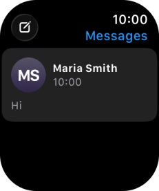 Press the required text message. Press the required text message.