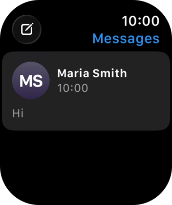 Press the required text message. Press the required text message.