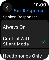 Press the required setting. Press the required setting.