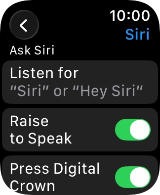 Press Listen for. Press Listen for.