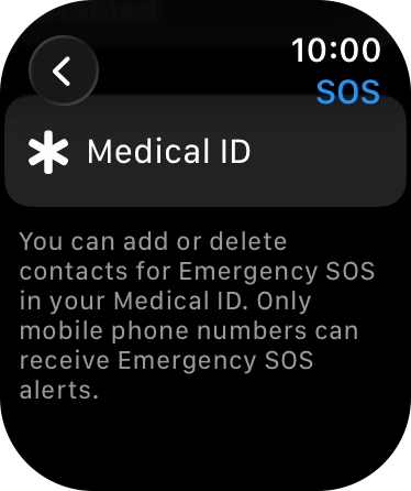 Press Medical ID. Press Medical ID.