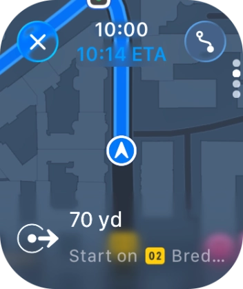 Follow the instructions on the screen to go to the required destination. Follow the instructions on the screen to go to the required destination.