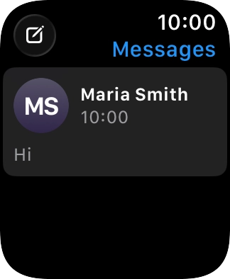Press the required text message. Press the required text message.