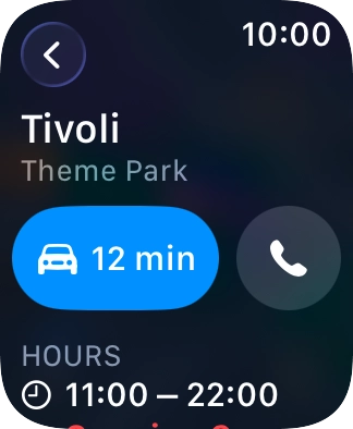 Press the start journey icon. Press the start journey icon.