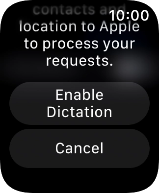 Press Enable Dictation. Press Enable Dictation.