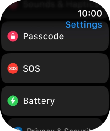 Press SOS. Press SOS.