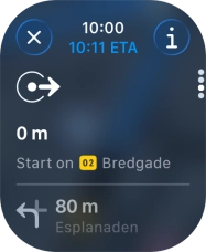 Press the end icon. Press the end icon.