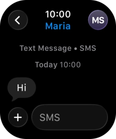 Press SMS. Press SMS.