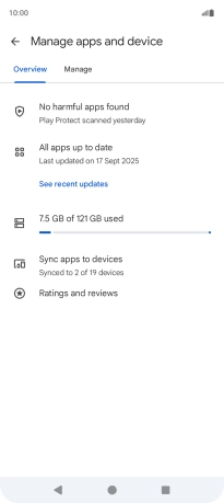 Press Manage. Press Manage.