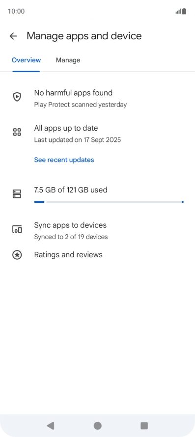 Press Manage. Press Manage.