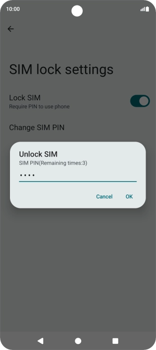 Key in your PIN and press OK. Key in your PIN and press OK.