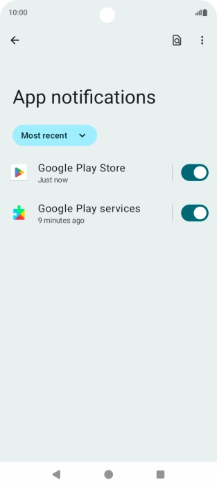 Press the drop down list. Press the drop down list.
