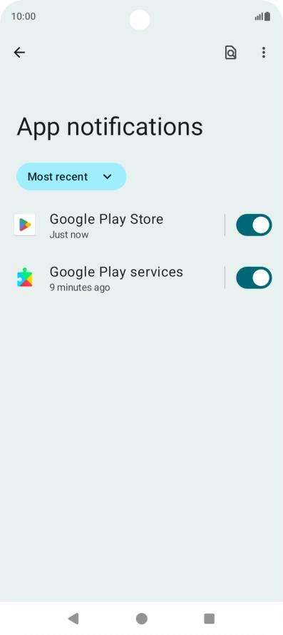 Press the drop down list. Press the drop down list.