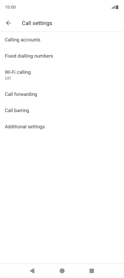 Press Additional settings. Press Additional settings.