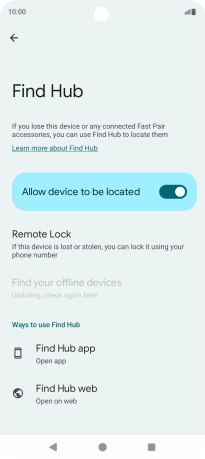 Press the Home key to return to the home screen. Press the Home key to return to the home screen.