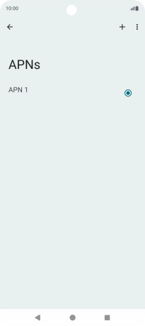 Press the new data connection icon. Press the new data connection icon.