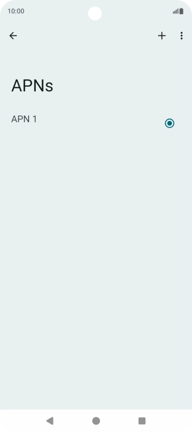 Press the new data connection icon. Press the new data connection icon.