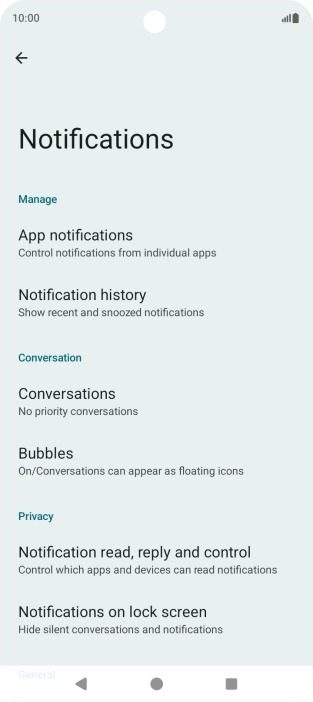 Press App notifications. Press App notifications.