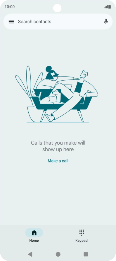 Press the menu icon. Press the menu icon.