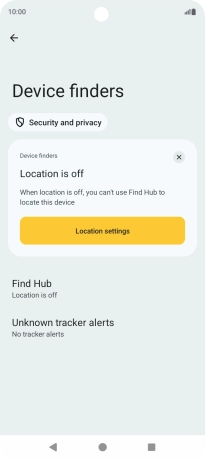 Press Find Hub. Press Find Hub.