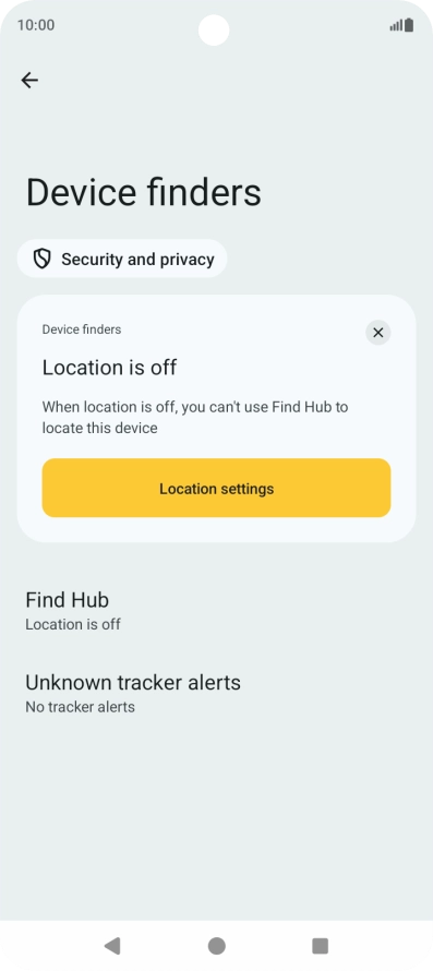 Press Find Hub. Press Find Hub.