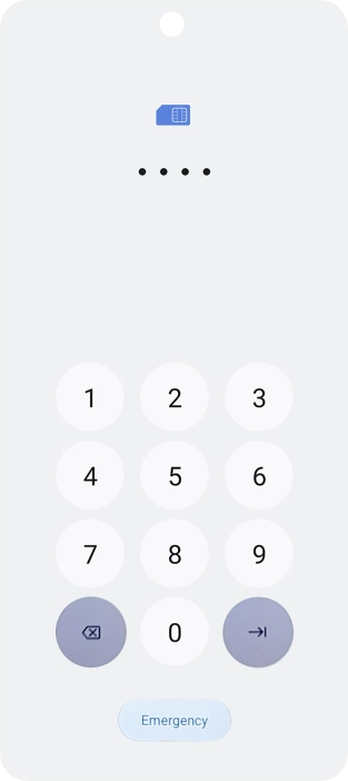 If you're asked to key in your PIN, do so and press arrow right. If you're asked to key in your PIN, do so and press arrow right.