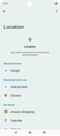 Press the required app. Press the required app.