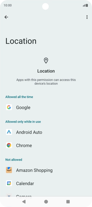 Press the required app. Press the required app.