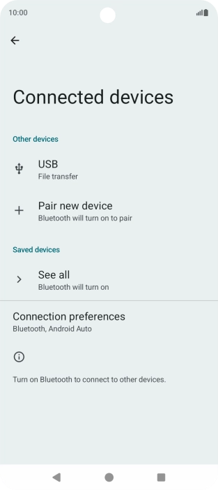 Press Pair new device. Press Pair new device.