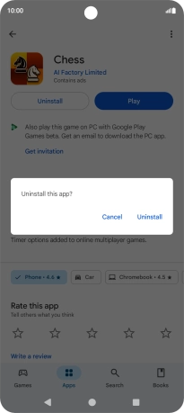 Press Uninstall. Press Uninstall.